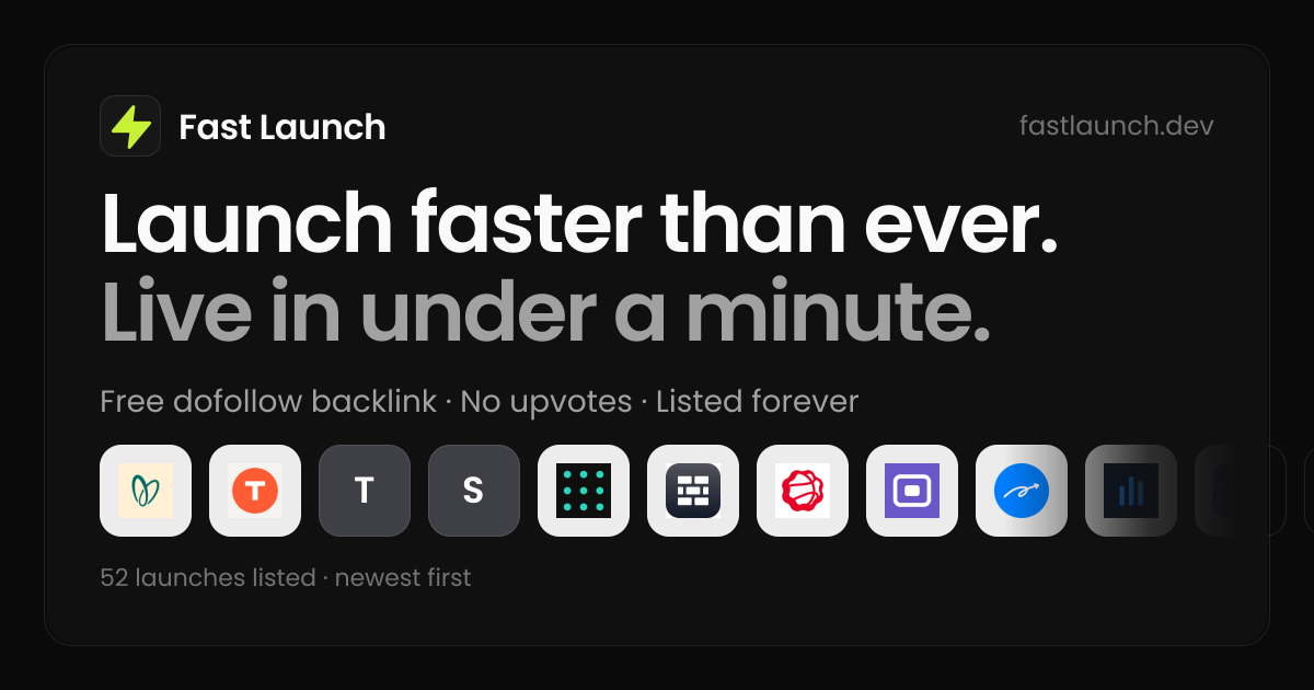 Launch your startup. Free dofollow backlink